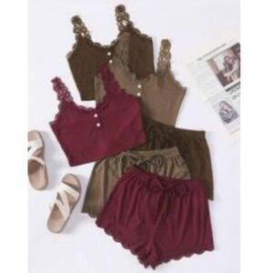 3 Pairs Cami Top & Shorts Pajamas